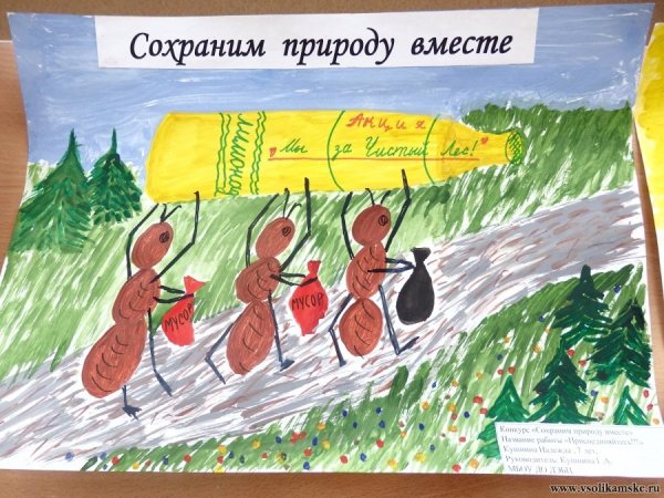 Плакат о сохранении природы