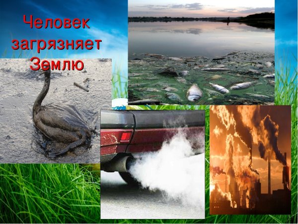 Загрязнение природы для детей