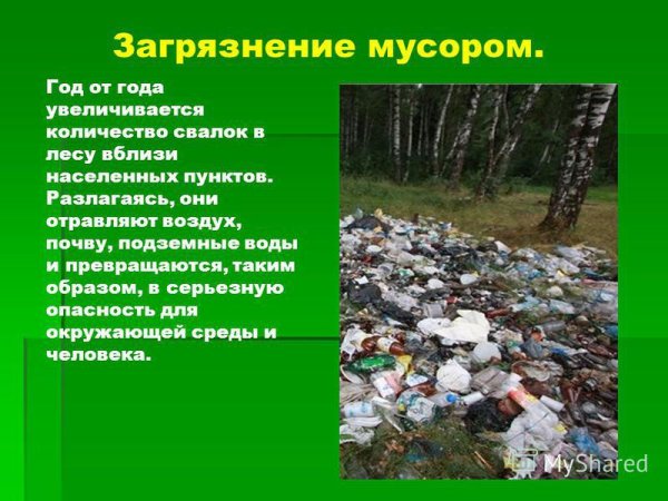 Влияние человека на природу плакат