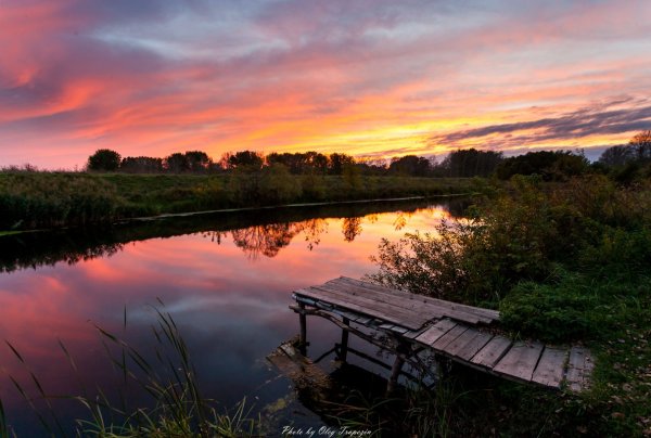 Река Сейм Курск закат