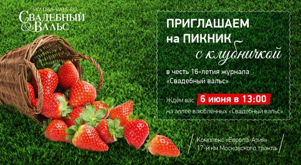 Приглашение на пикник на природе