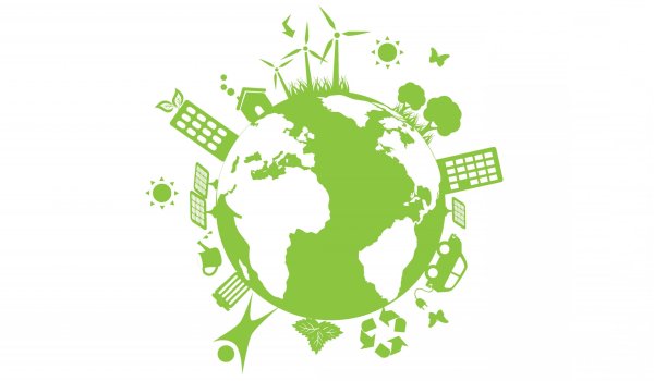 Окружающая среда на белом фоне