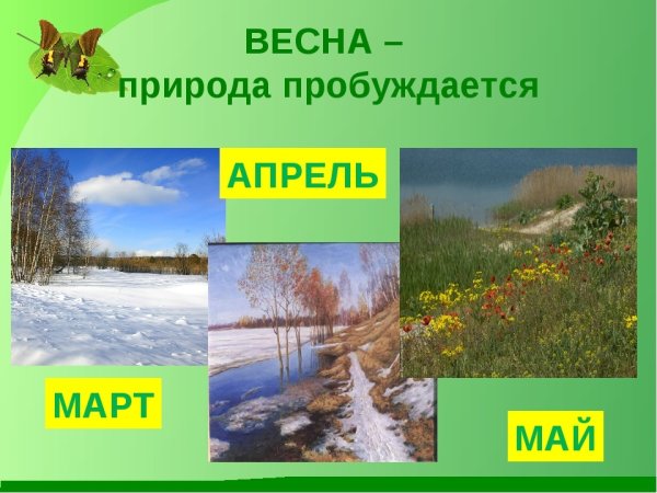Весна март апрель май