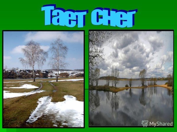 Природные явления весной