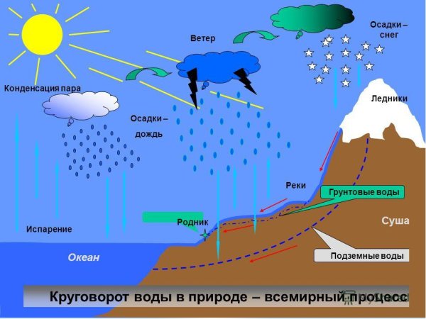 Мировой круговорот воды в природе