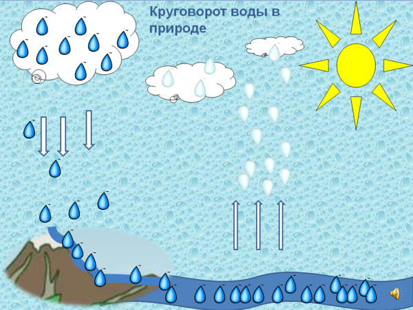 Круговорот воды в природе для детей