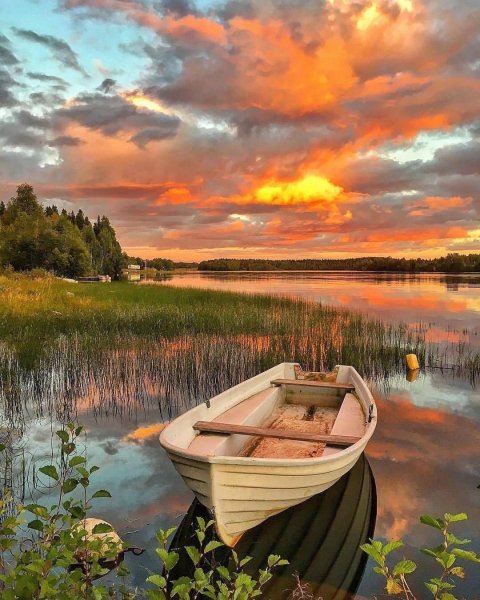 Лодка на озере