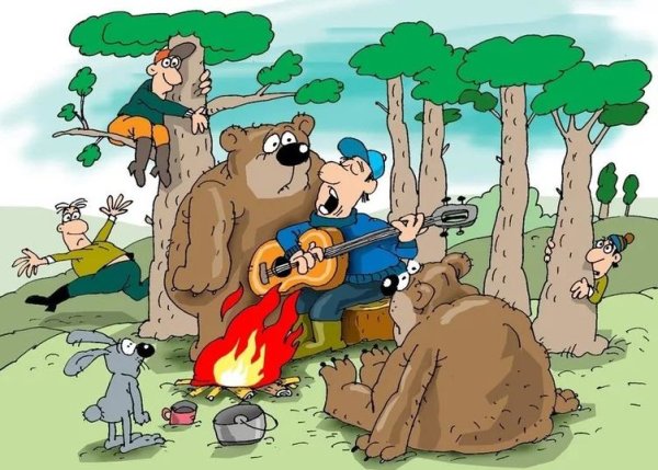 Карикатуры про туристов смешные