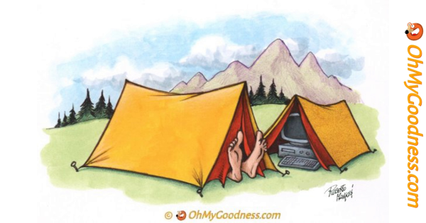 Карикатуры на туристов в горах