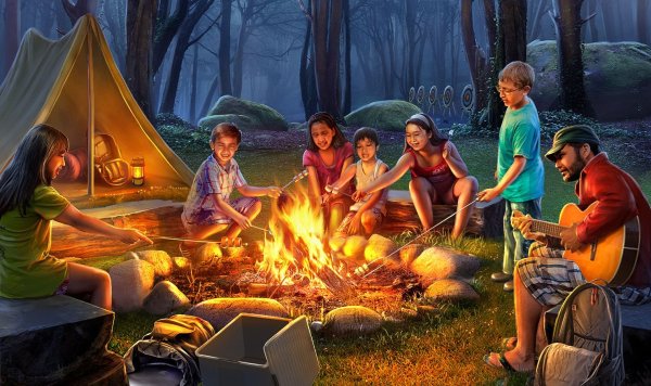 Посиделки у костра