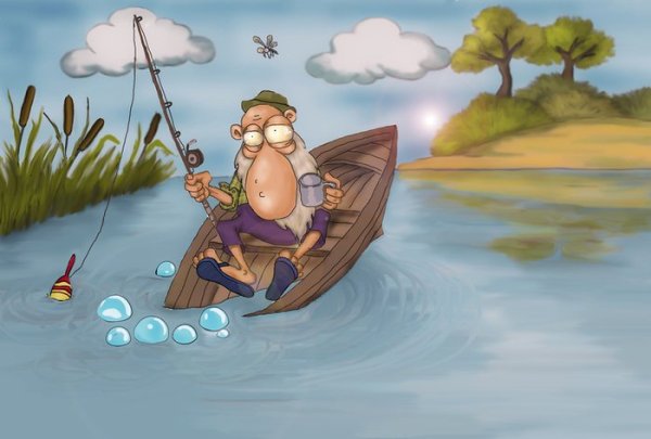 Рыбачить иллюстрация