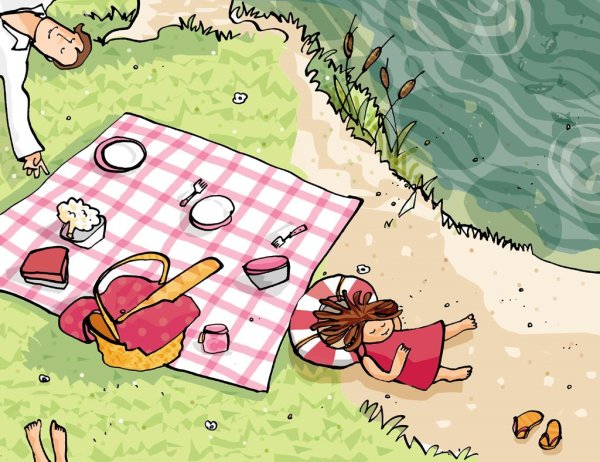 Люди на пикнике арты