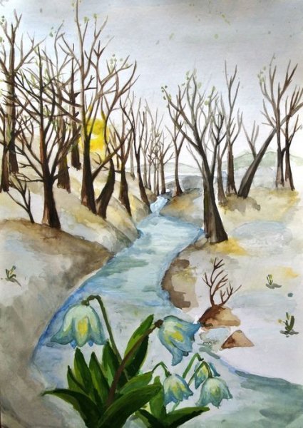 Весенние рисунки