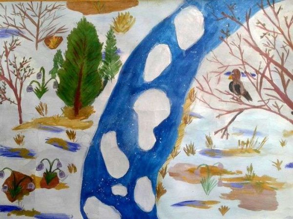 Весеннее Пробуждение природы рисунки