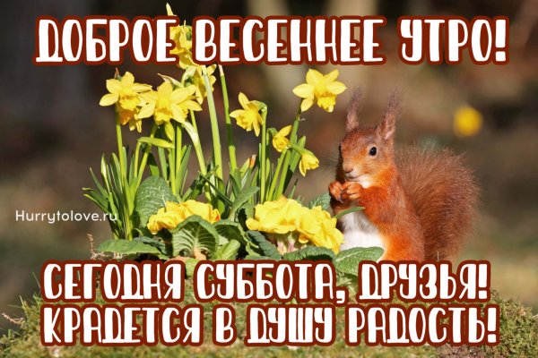 Доброе утро суббота Весна