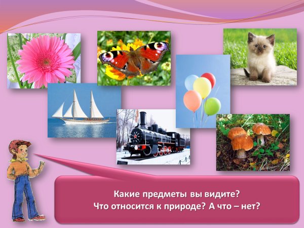 Природные и рукотворные объекты