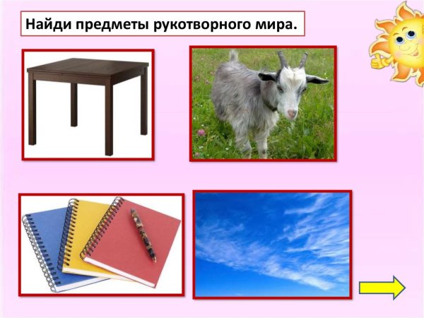 Природные и рукотворные объекты