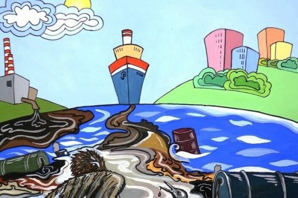 Рисунок на тему загрязнение окружающей среды