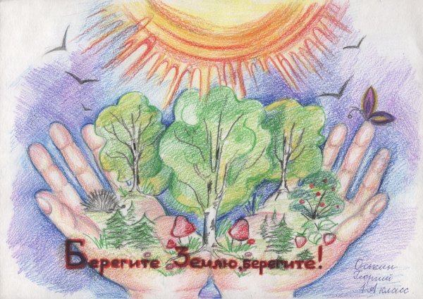 Детские рисунки на тему экология