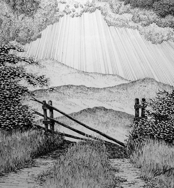 Пейзаж рисунок