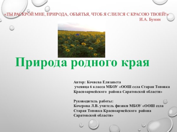 Наступающая осень природа