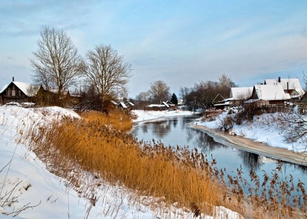 Весна в деревне