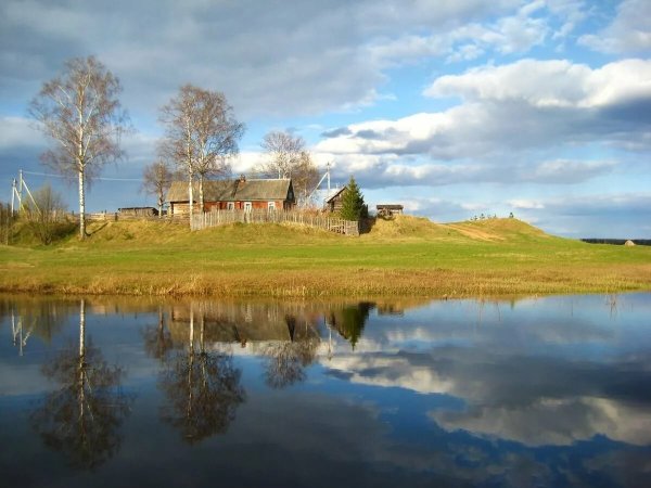 Весна в деревне