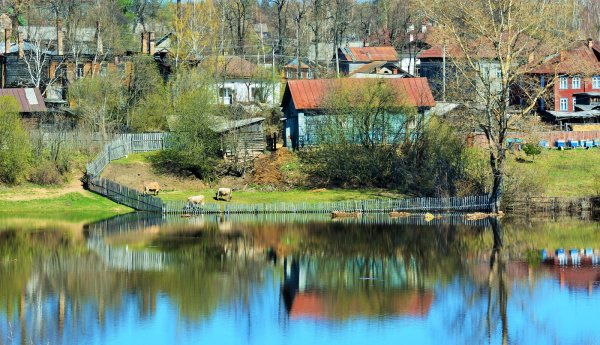 Весна природа деревня