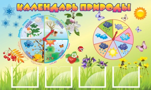 Календарь природы осадки для детского сада