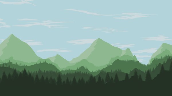 Горы мультяшные