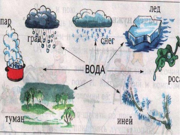 Вода в разных состояниях