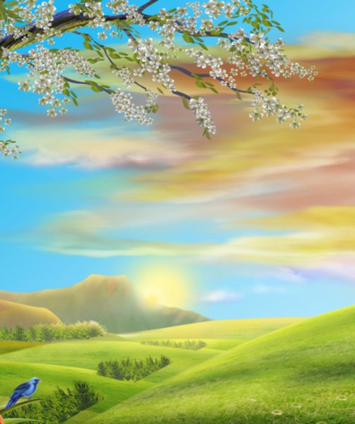 Фон природа для детей вертикальный