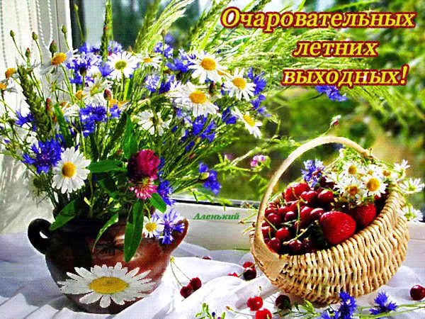 Пожелания доброго летнего утра и хорошего дня