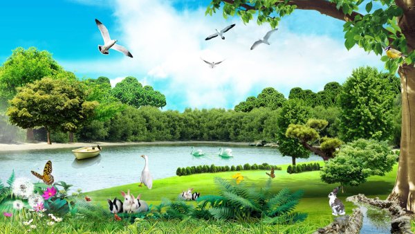 Красивые дети природа