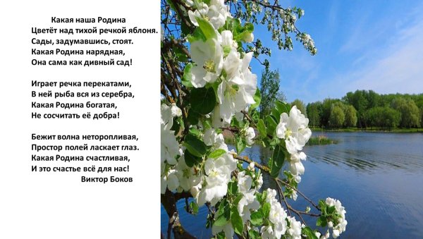 Стихи о мвлой родинеродине