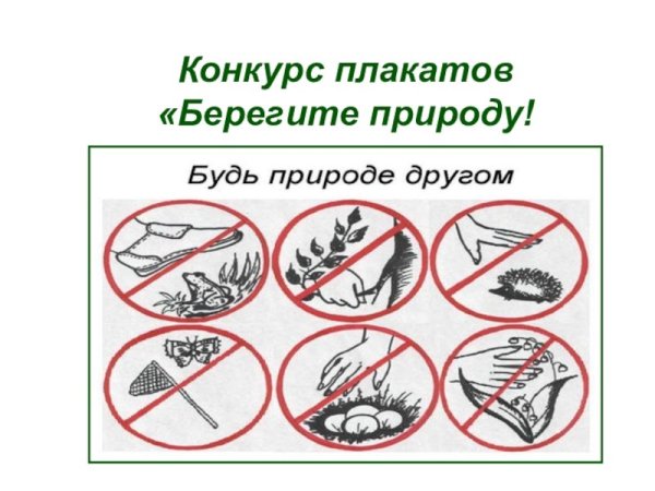 Плакат берегите природу