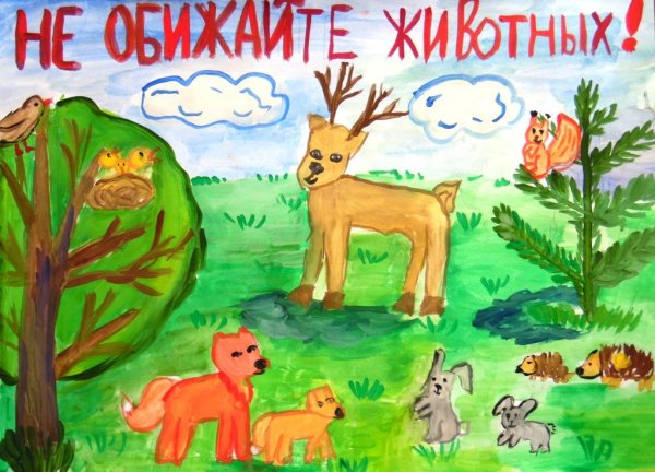 Плакат охрана природы