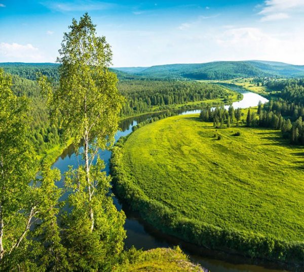 Горы Урала панорама