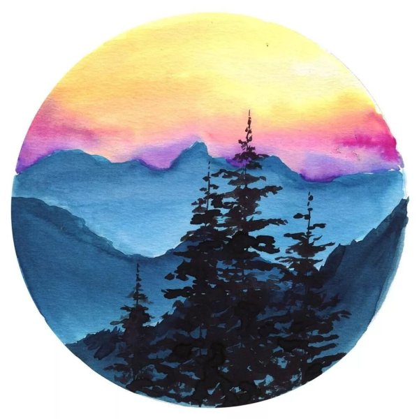 Природа для рисования красками