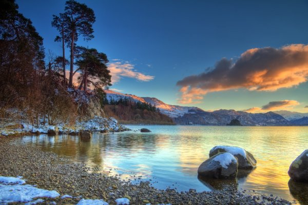 Лесной водопад