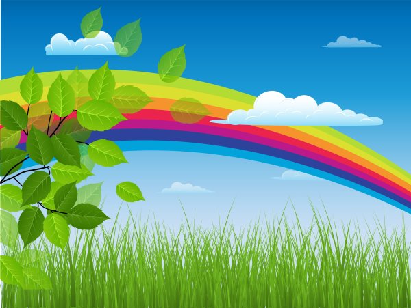 Радуга фон