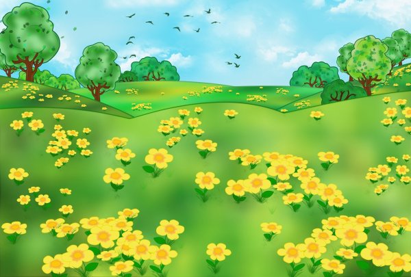 Рисунок на тему природа горы