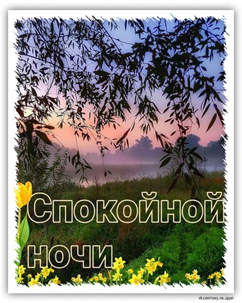 Открытки спокойной ночи с природой