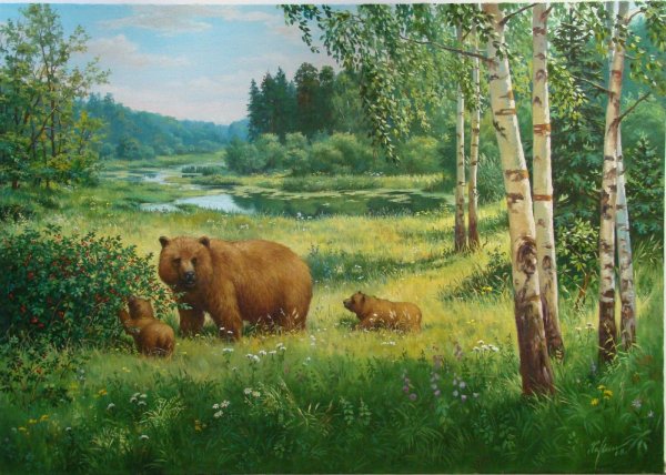 Много животных