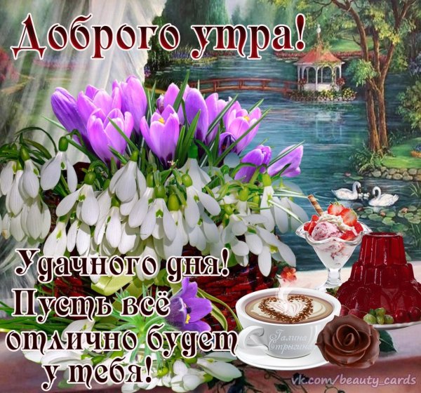 С добрым весенним утром и хорошим днём