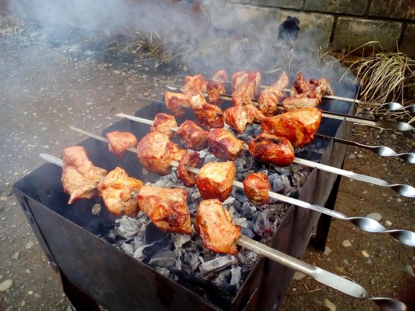 Шашлык на мангале