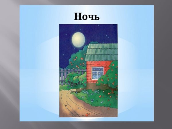 Разное время суток рисунок