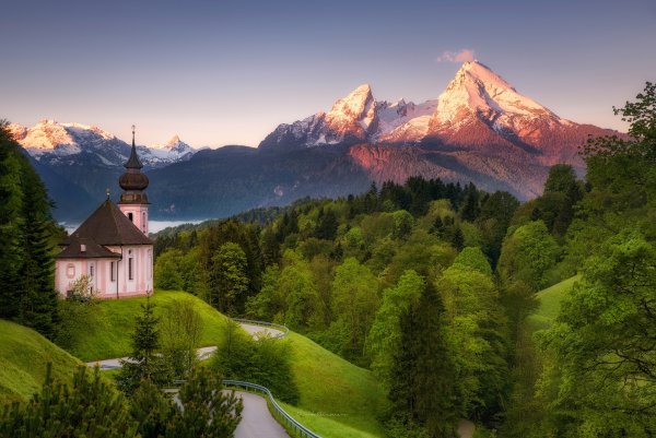 Берхтесгаден, Бавария, Германия осенью