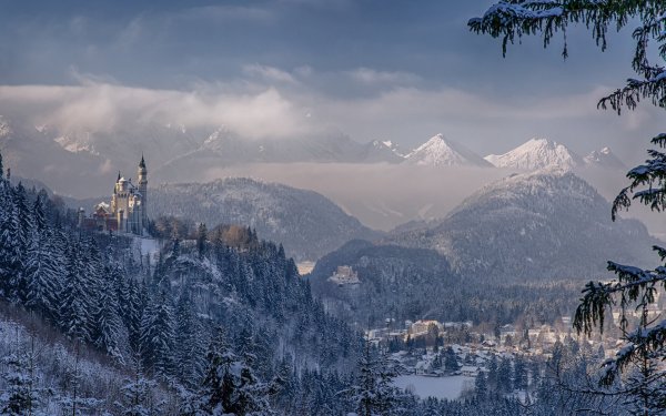 Бавария Альпы деревня