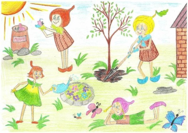 Эколята друзья и защитники природы рисунки